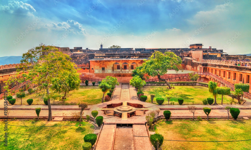 Charbagh Garden of Jaigarh Fort in Jaipur - Rajasthan, India