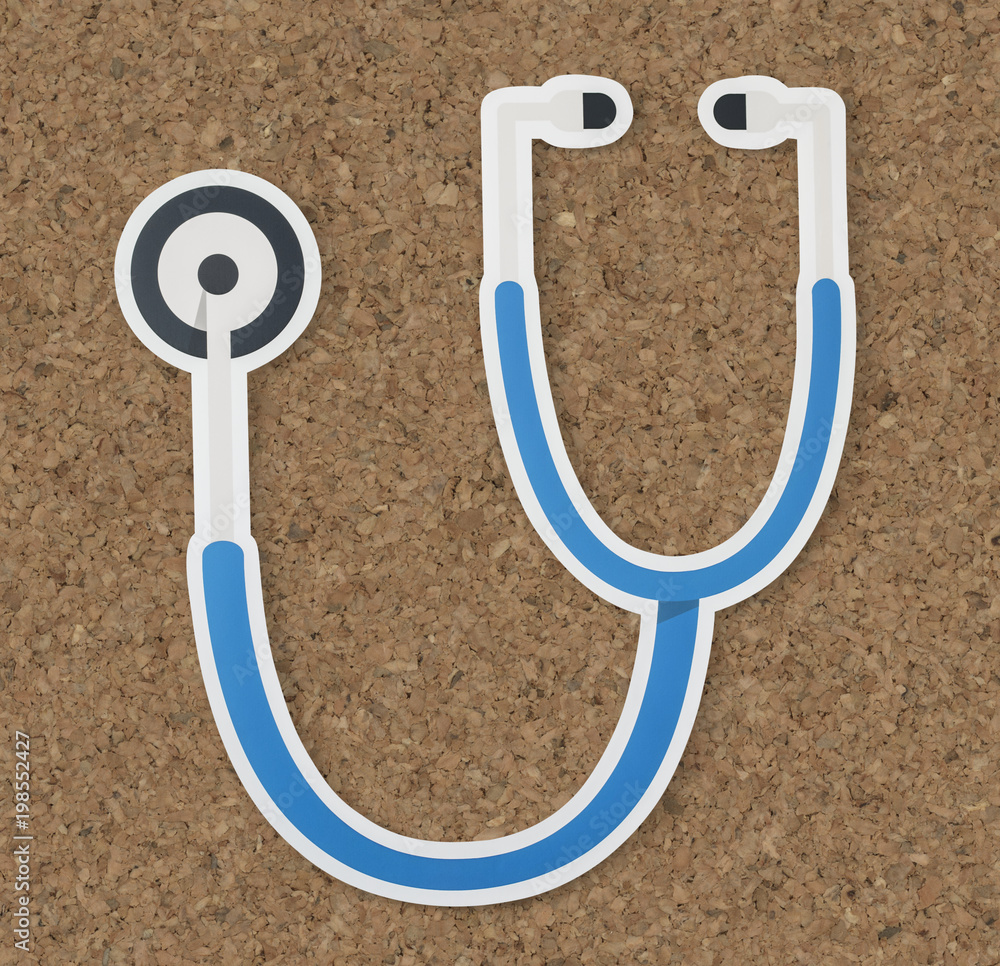 Stethoscope health and hospital icon