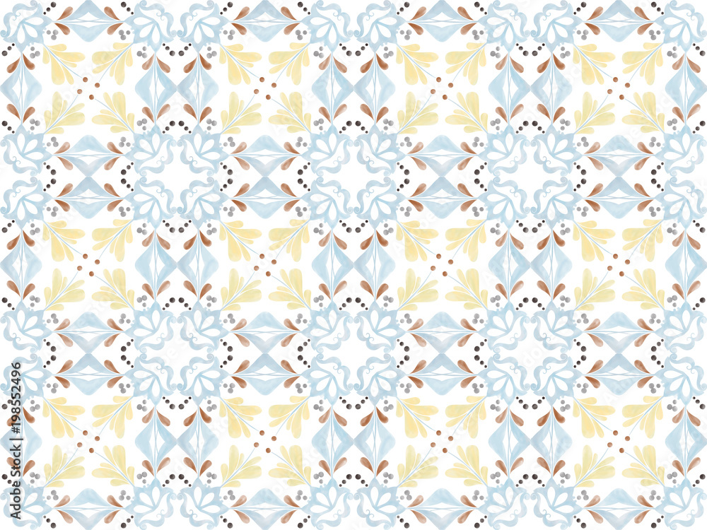 Illustration of tiles textured pattern