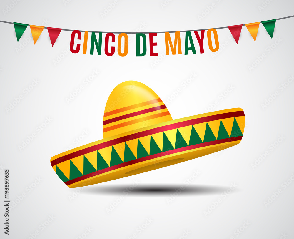 Cinco de Mayo holiday background. Vector illustration