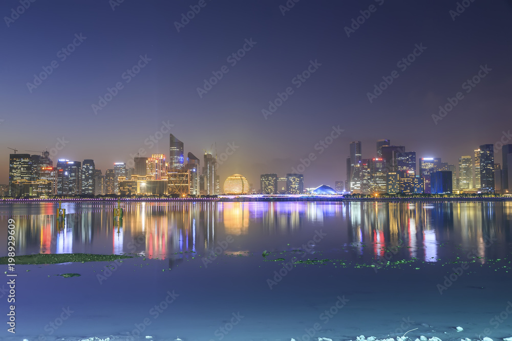 Hangzhou CBD night view