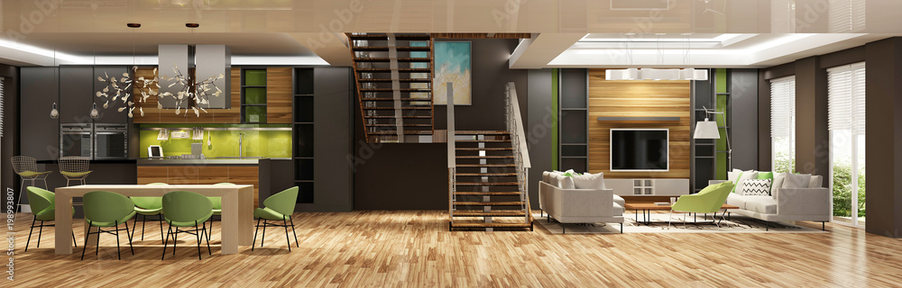 Modern house interior
