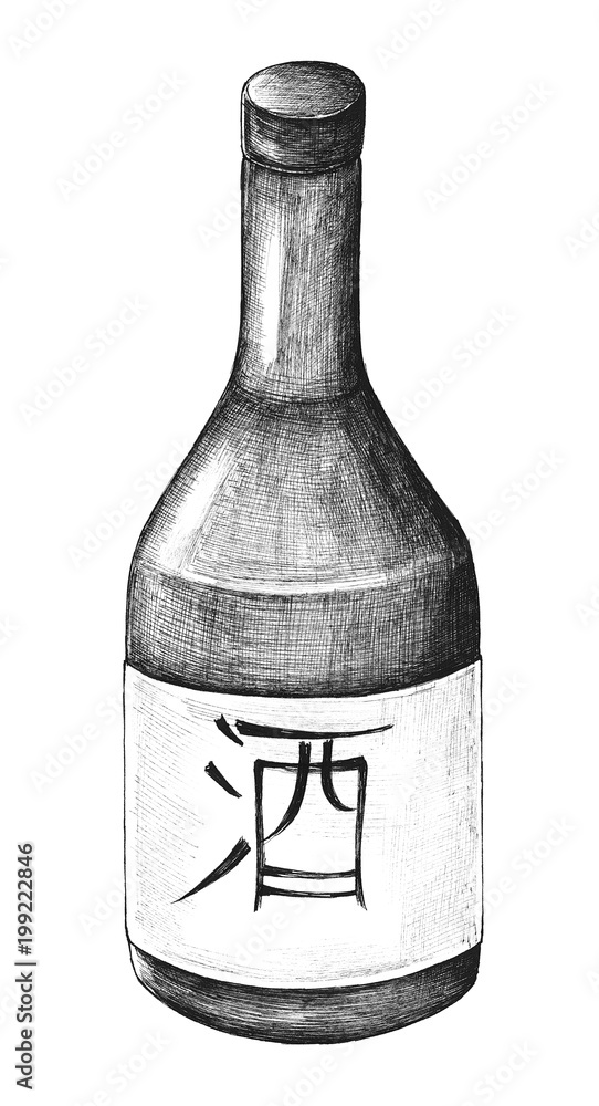 手绘Osake日本米酒