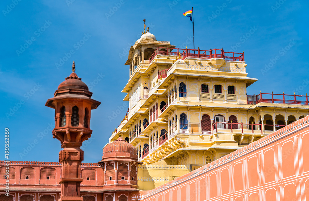 Chandra Mahal at the Jaipur City Palace Complex - Rajasthan, India