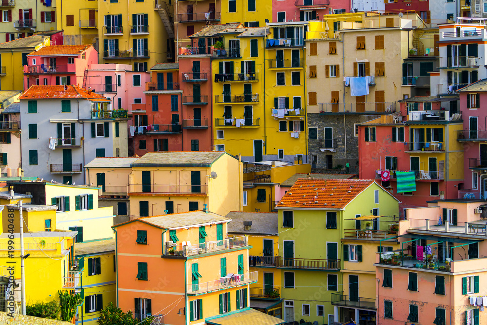 Colorful houses in Manarola, Cinque Terre - Italy