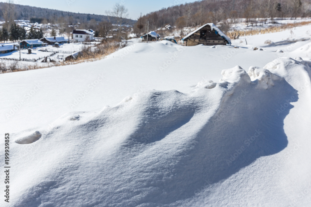 长白山积雪