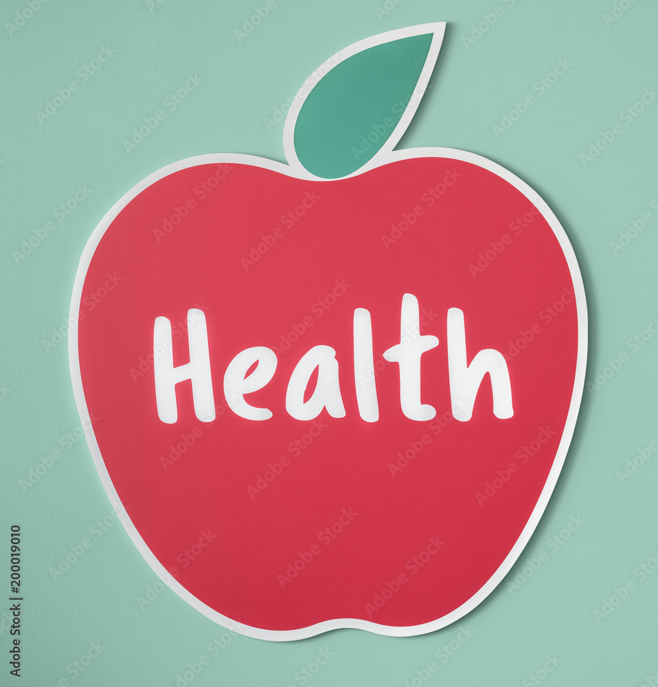 Good health fresh apple icon