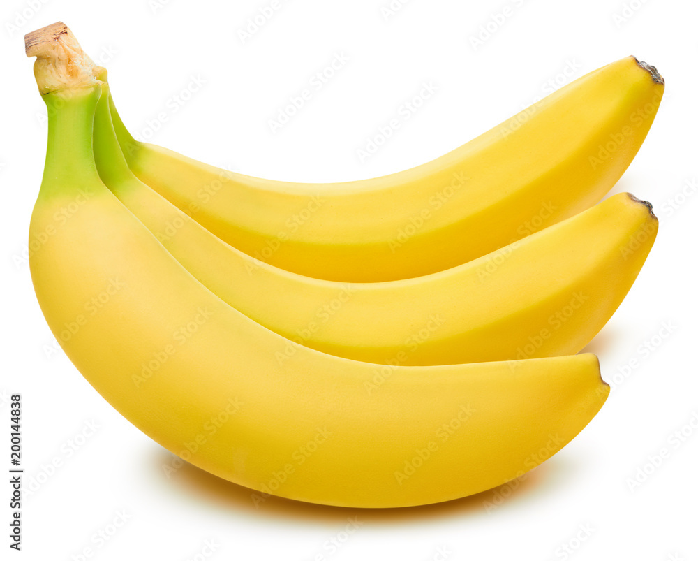 Bunch of bananas isolated