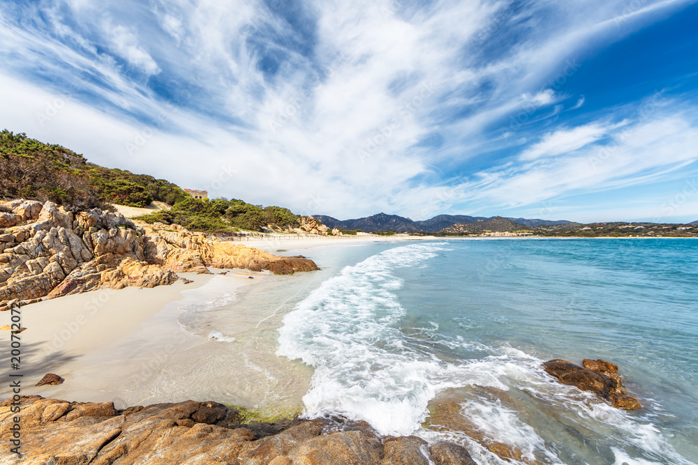 Spiaggia Porto Giunco，维拉西米乌斯