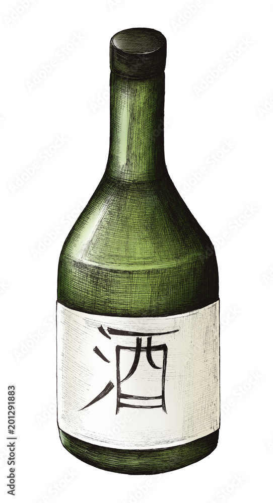 手绘Osake日本米酒