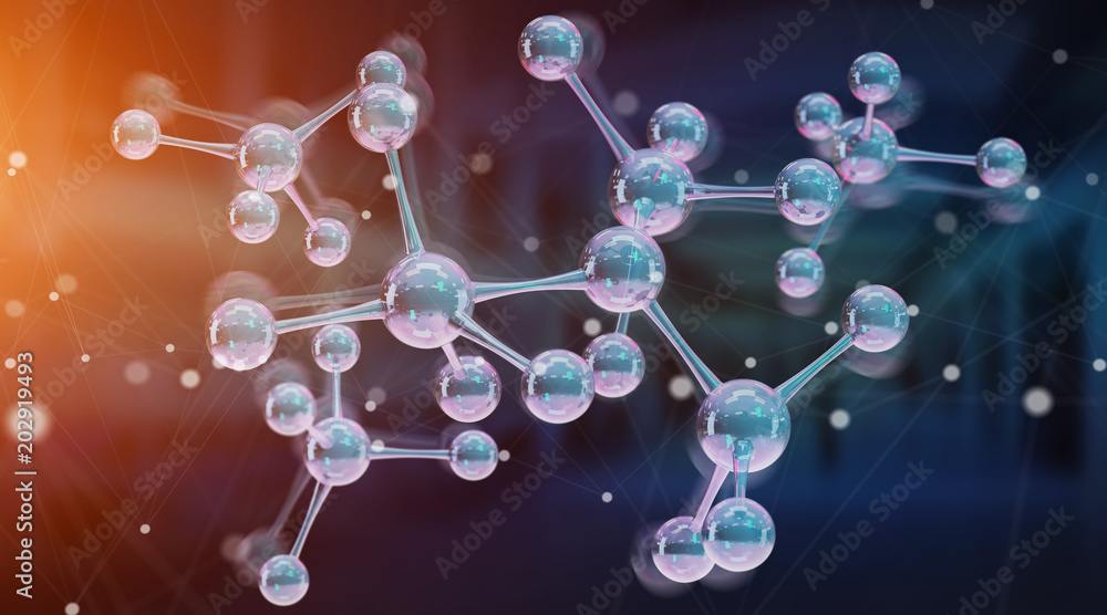 现代数字分子结构三维绘制