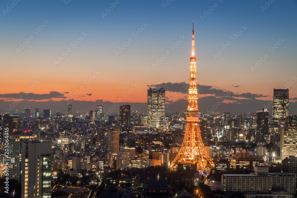 东京塔夜景