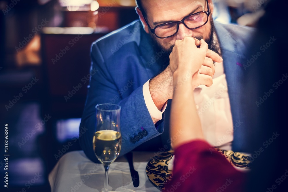 Couple celebrate valentines day together