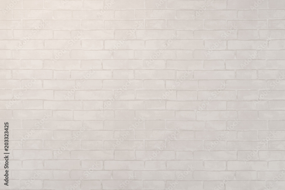 White brick stone wall seamless background and texture.