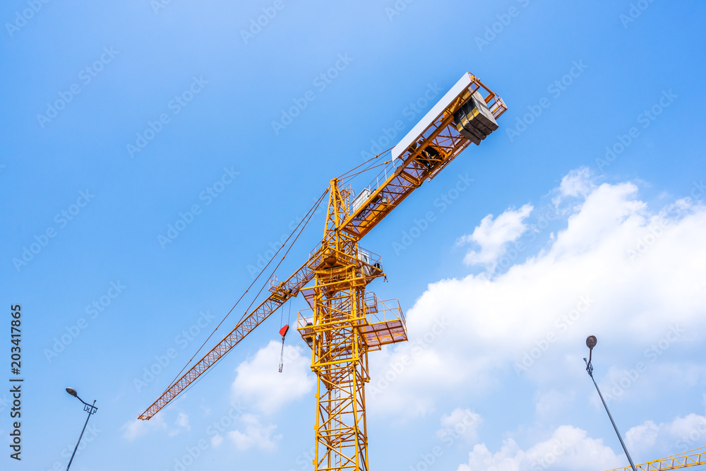 crane in construction site