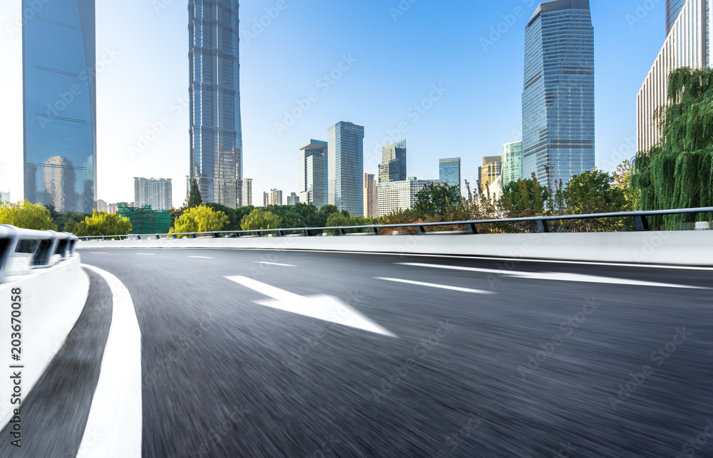 空路全景城市天际线