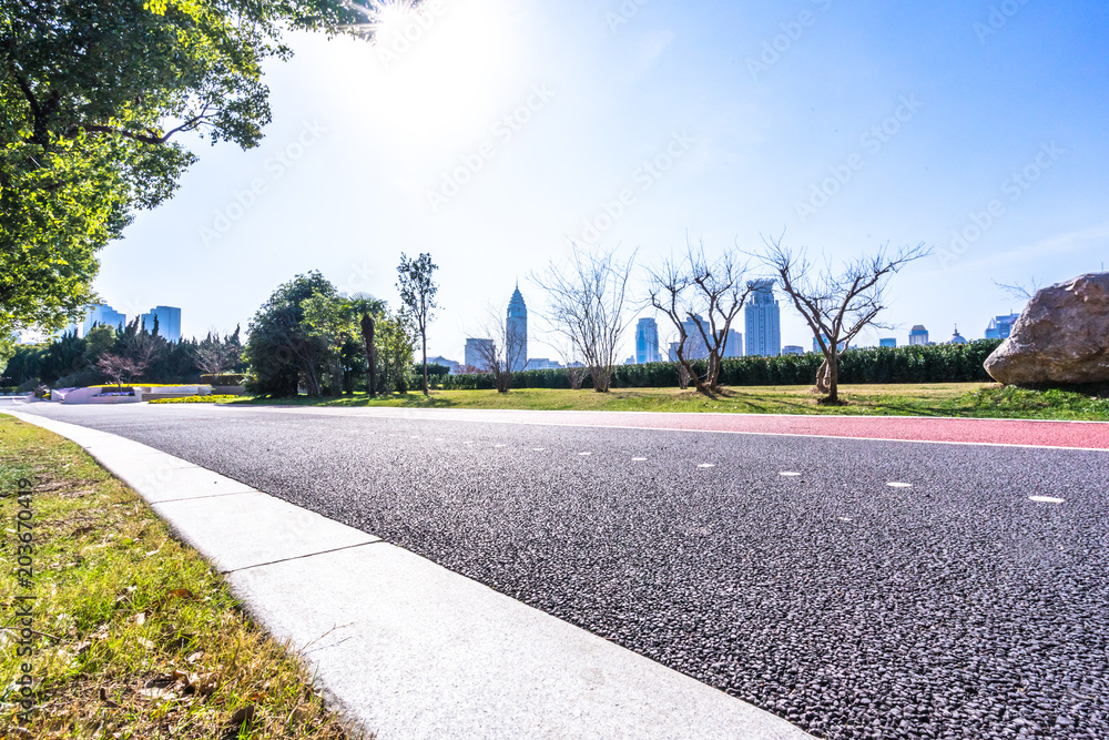 空路全景城市天际线