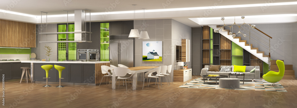 Modern house interior