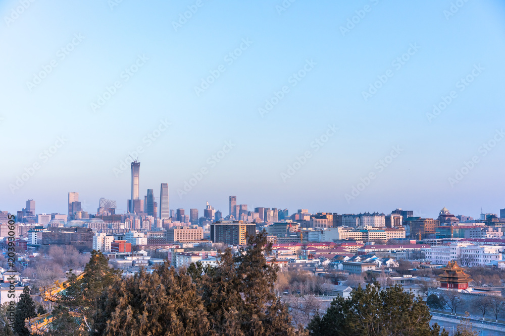 城市天际线全景