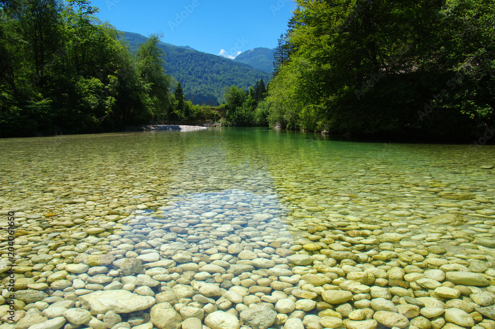 river with clear water