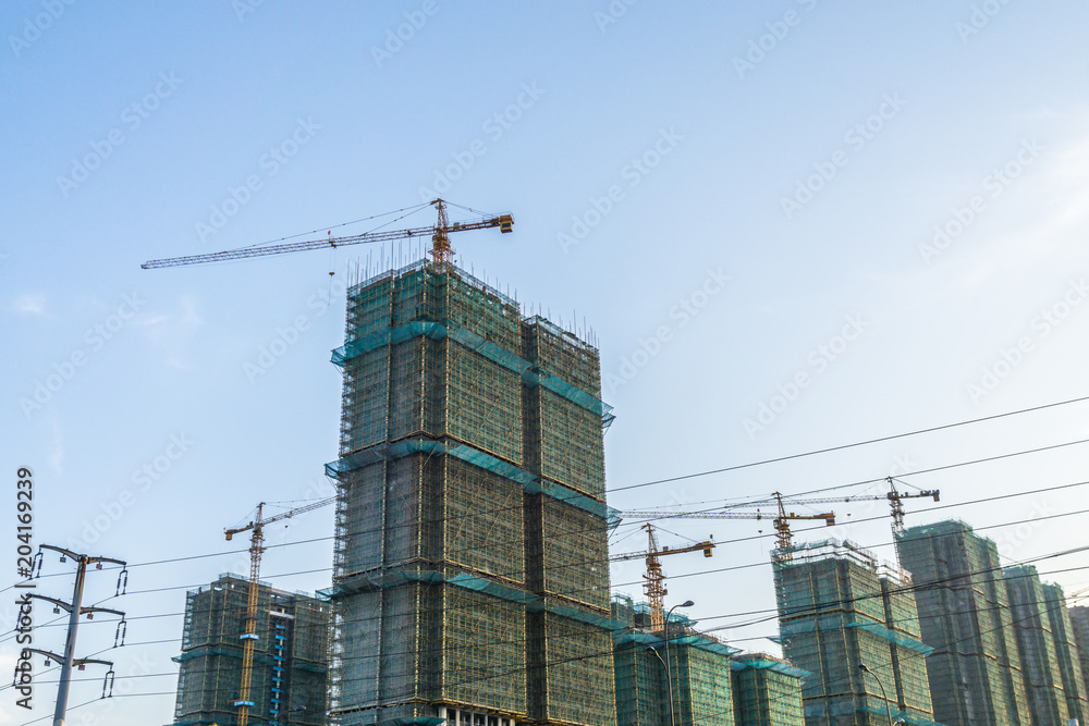 crane in construction site