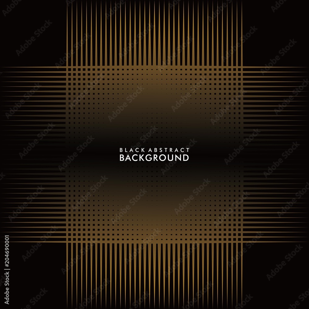 Black and gold stripes background