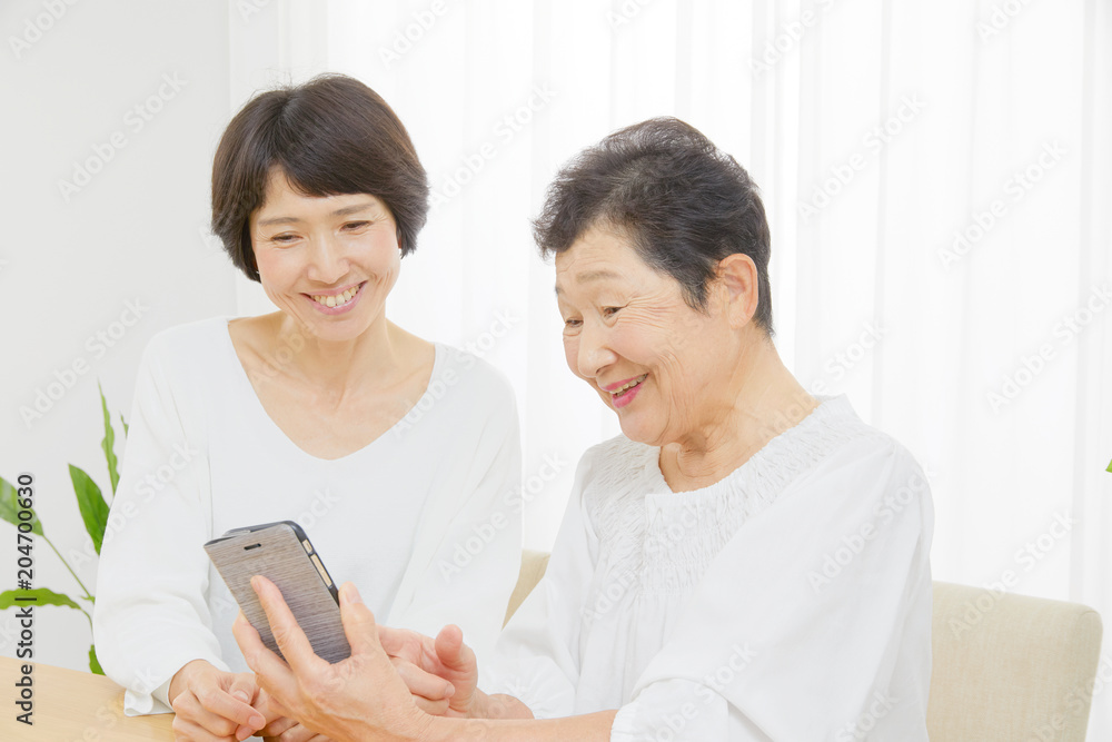 母娘　スマートフォン