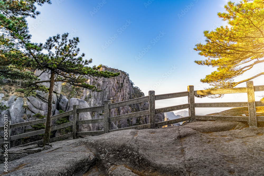 中国黄山日出