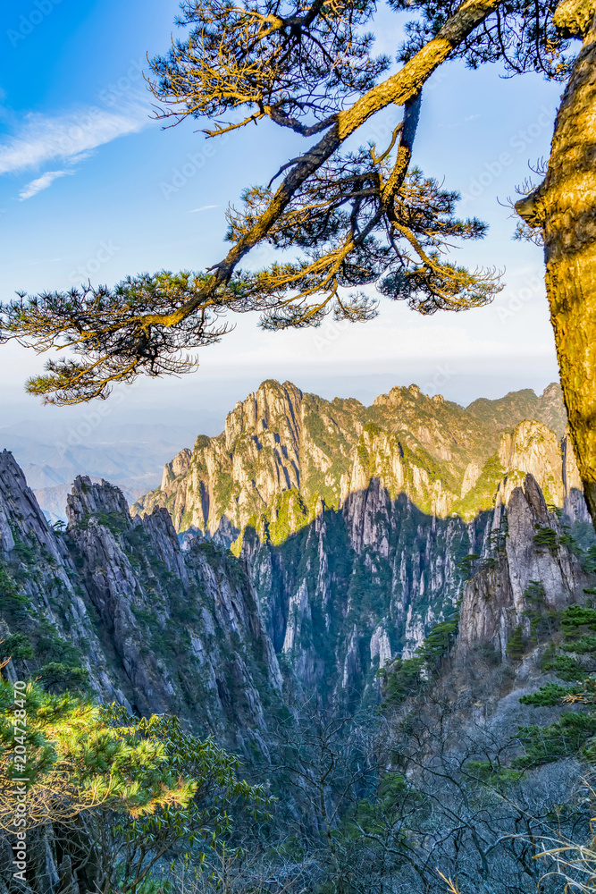 中国黄山日出