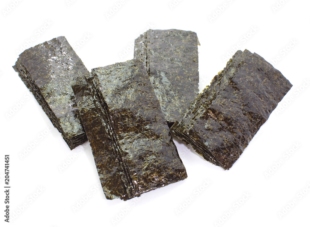 Nori , Japanese edible seaweed . Used chiefly as an ingredient wrap of sushi