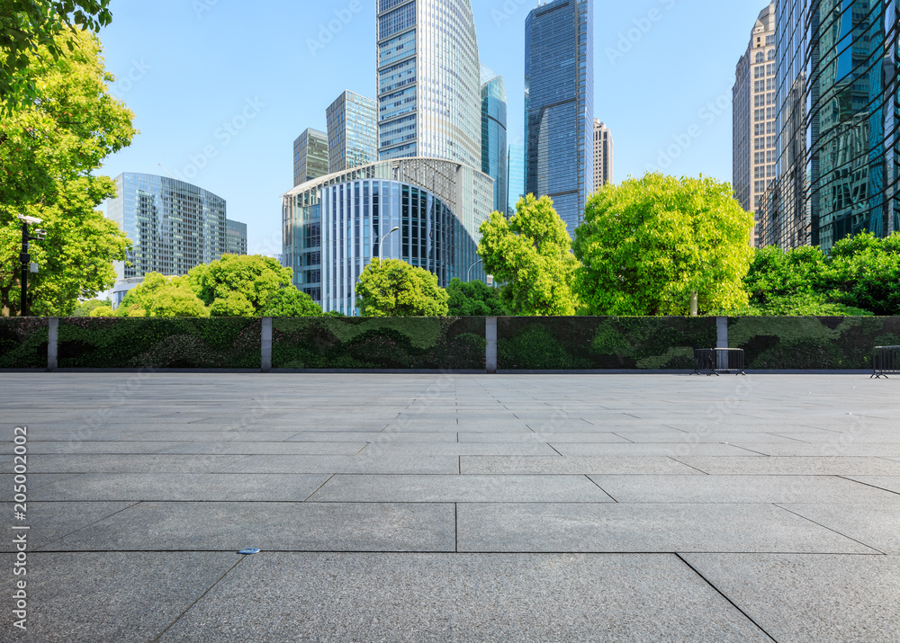 上海的空平方楼和现代商业写字楼