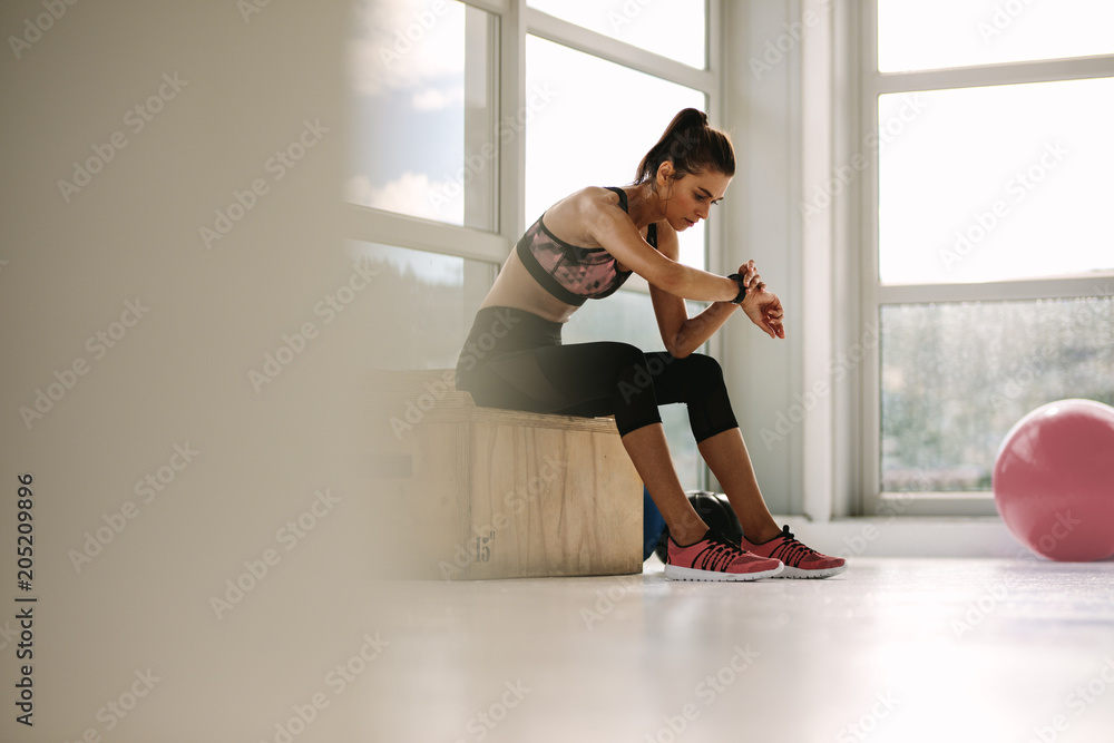 智能手表上的女性健身应用程序