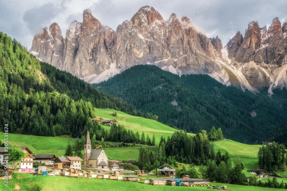 Santa Maddalena-Dolomites，意大利景观