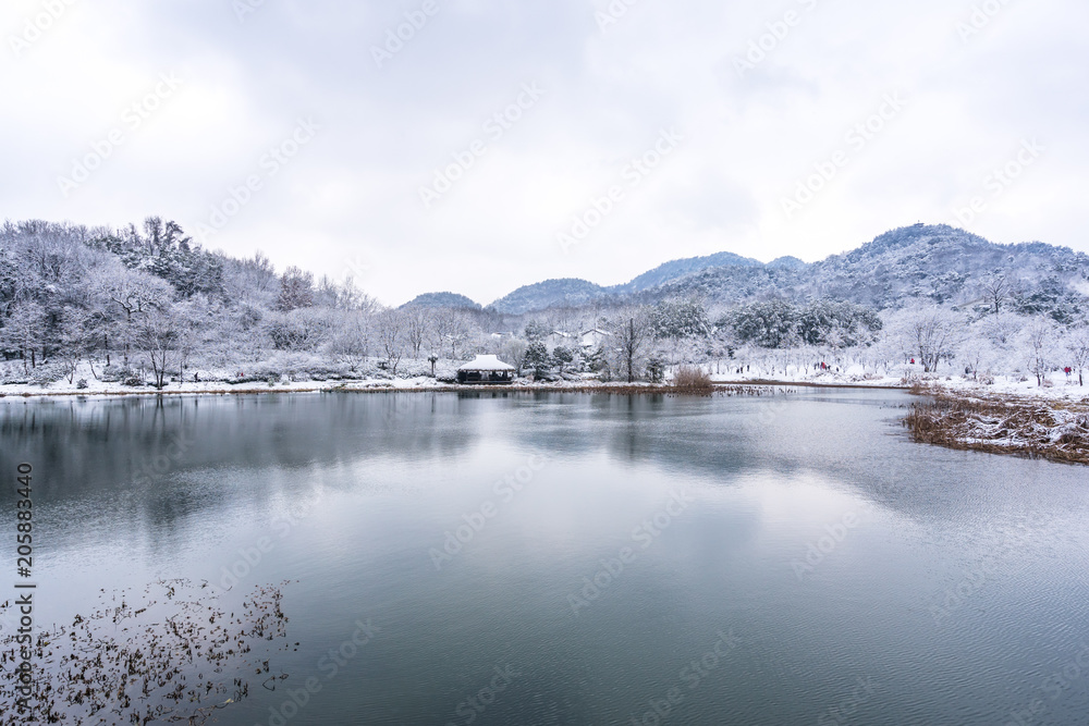 杭州西湖冬季景观