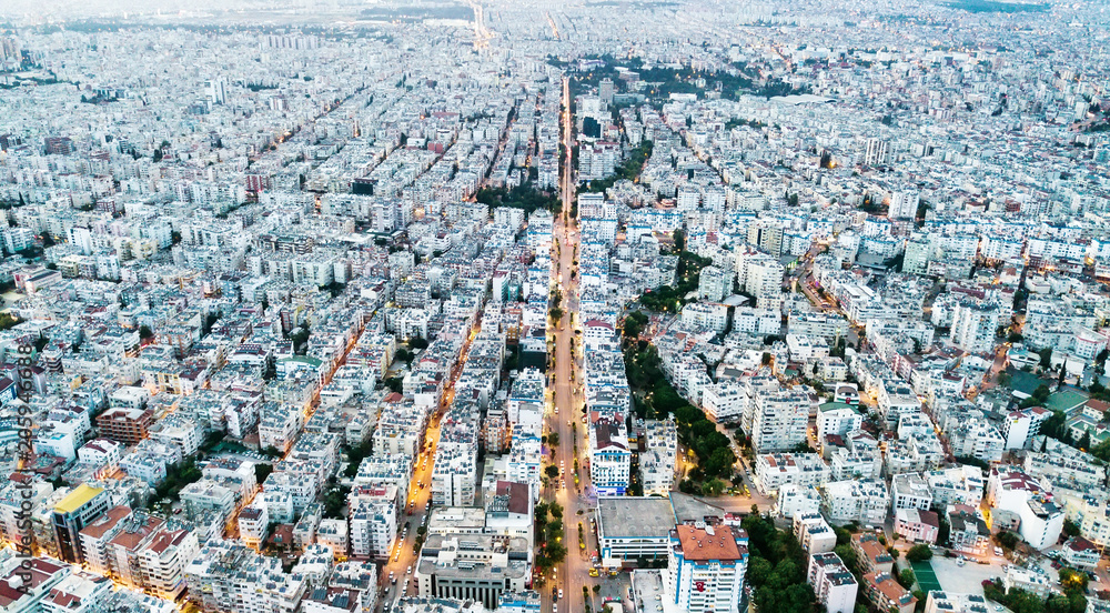 拖船鸟瞰图。美丽的旅行理念和理念