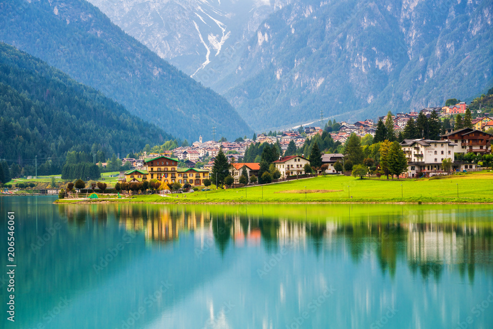 Mountain village in Auronzo di Cadore, Italy