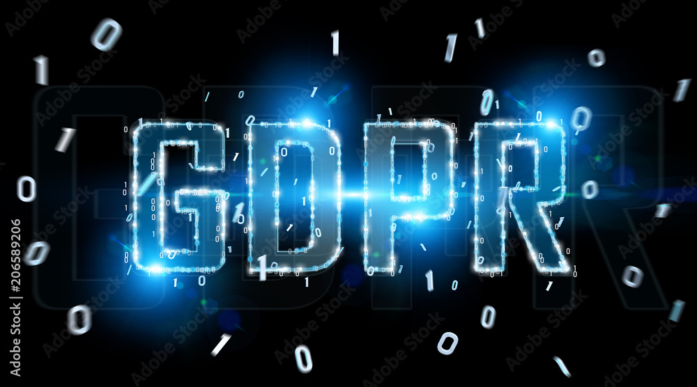 数字GDPR接口3D渲染