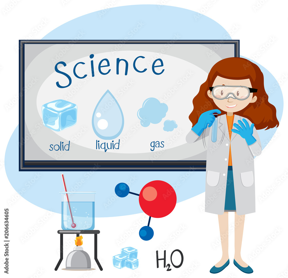 一位Sciene老师教授物质状态