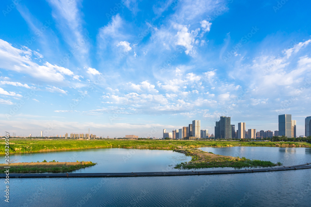 中国城市天际线全景