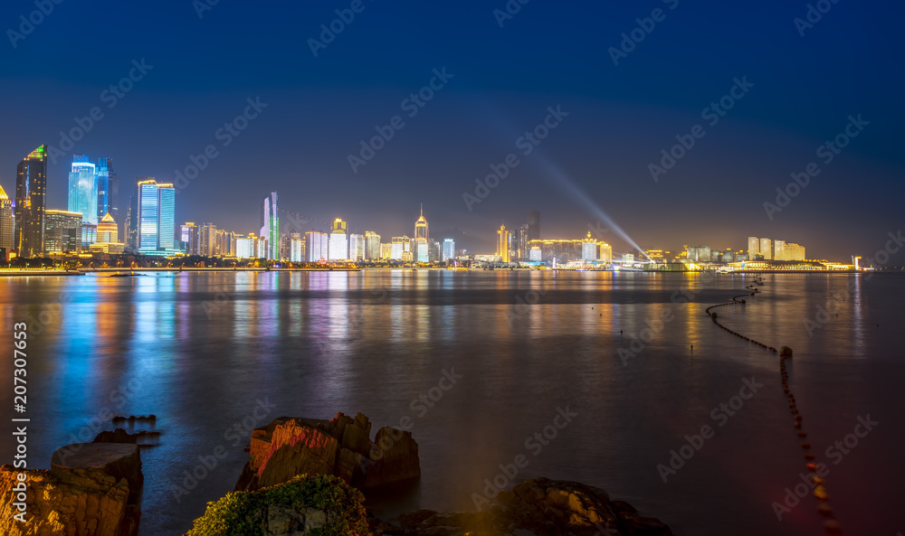 青岛美丽城市夜景