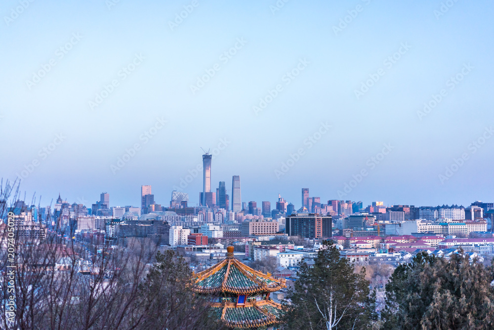 城市天际线全景