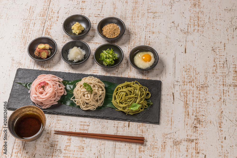 日本そば　Japanese noodles(soba buckwheat noodle)