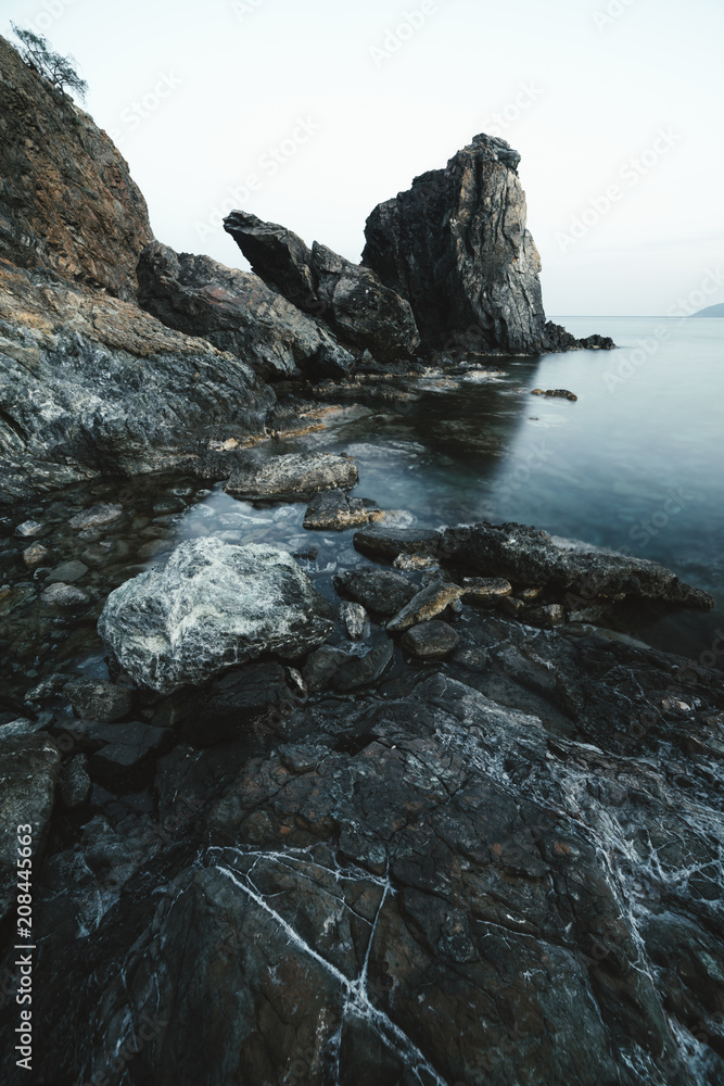 土耳其令人惊叹的地中海海景。风景摄影