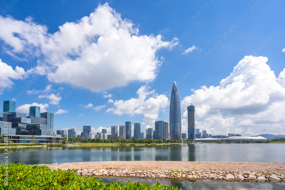 城市天际线全景