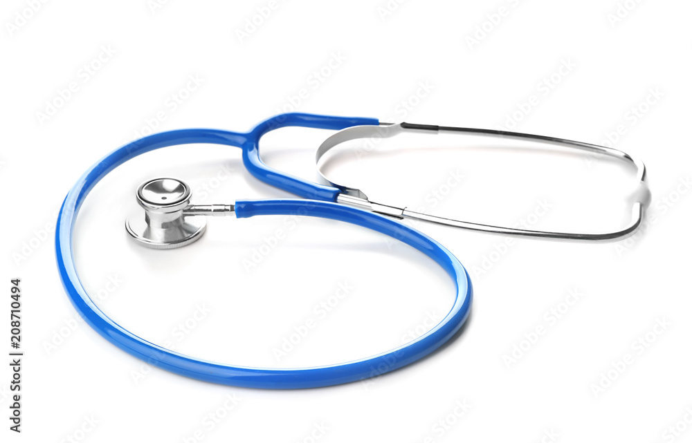 Stethoscope on white background