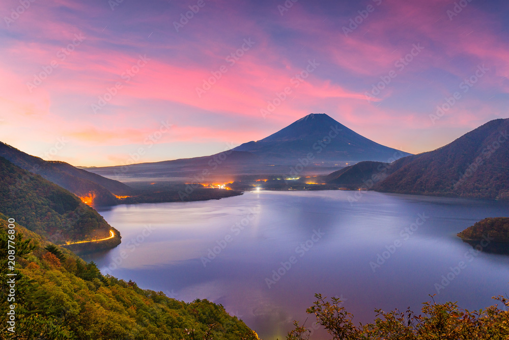 富士山，日本秋天