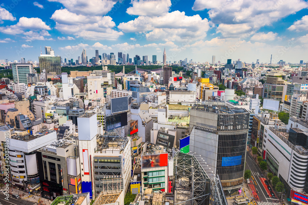 日本东京涩谷天际线