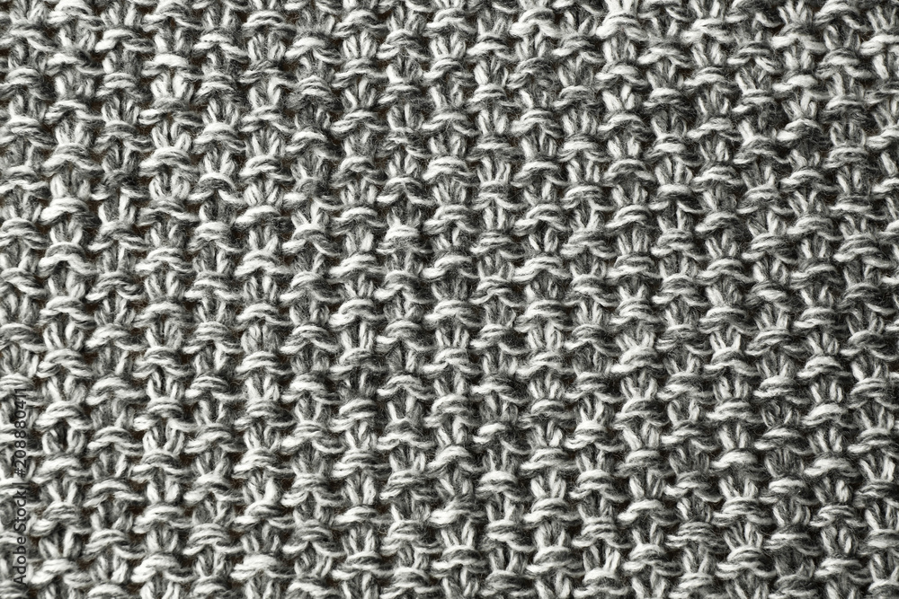 Knitted fabric texture as background