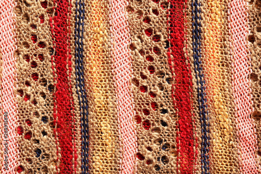 Knitted fabric texture, closeup