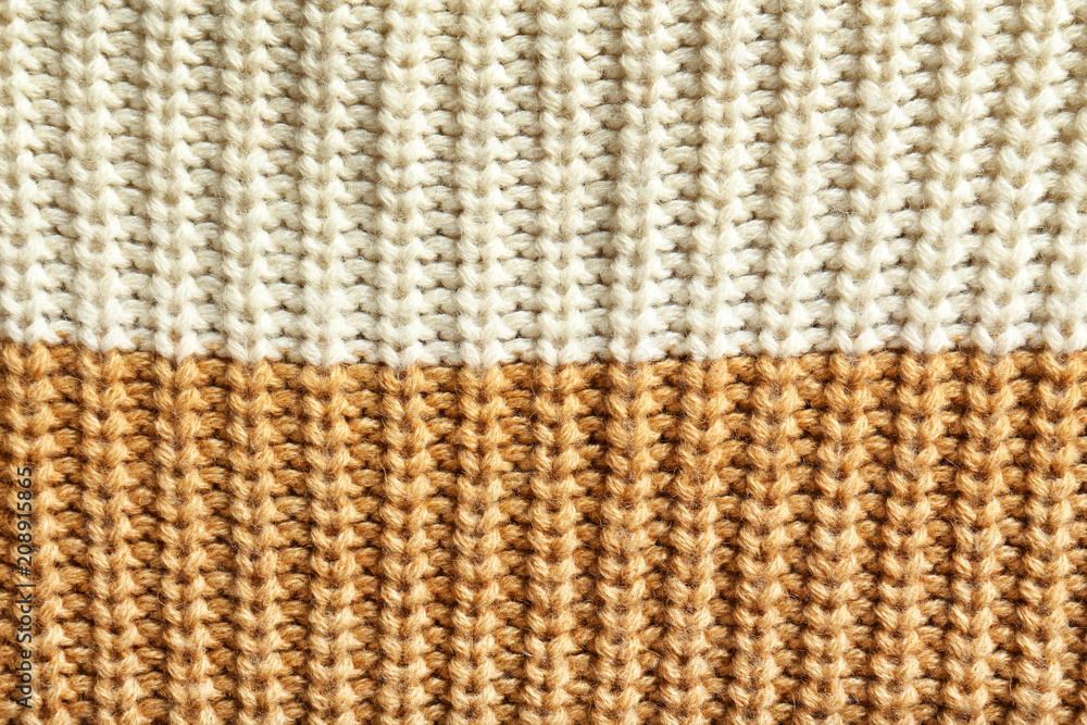 Knitted fabric texture, closeup